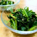 有ちん's cooksnap of when they made 小松菜とわかめの生姜胡麻和え.