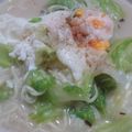 chikaキノコ's cooksnap of when they made レタスラーメン.