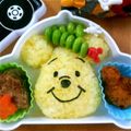 bapybapy's cooksnap of when they made 【キャラ弁】ミッキー♡ミニー&プーさん.
