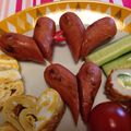 リラシャン's cooksnap of when they made ハートウィンナー.