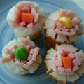 まなげ★'s cooksnap of when they made カニマカとちくわで簡単お花♪弁当すき間に.