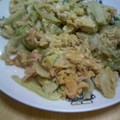 はらぺこきっちん's cooksnap of when they made レタスとカニカマの卵炒め.