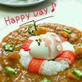 ｋｏｕｋｉ⭐'s cooksnap of when they made 浮き輪デコ♡にわとりさん☆と隣のひよこ☆.