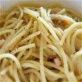 rikodeco's cooksnap of when they made 塩辛でパスタ！.