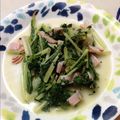 mashi28's cooksnap of when they made 水菜とハムのダシダ☆バター炒め.