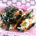ひろのおかりな's cooksnap of when they made 人参の葉っぱのかき揚げ（天ぷら）.