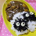 ゆけり３兄弟's cooksnap of when they made まっくろくろすけ＊ひじきキャラ弁おにぎり.