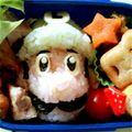 meguchunpa's cooksnap of when they made スーパーマリオ＊ルイージ弁当.