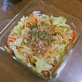 mokun's cooksnap of when they made ルクエで焼きうどん.