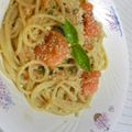どんころ's cooksnap of when they made トマトとバジルの簡単パスタ♪.
