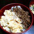 じじばばな私's cooksnap of when they made 合挽ミンチと干し椎茸の中華そぼろ丼.