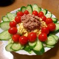 minmin!'s cooksnap of when they made お野菜たっぷりの炒り卵のサラダ☆.