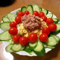 minmin!'s cooksnap of when they made お野菜たっぷりの炒り卵のサラダ☆.