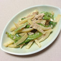 mika522's cooksnap of when they made **絹さやとじゃがいものツナマヨ和え**.