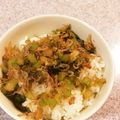 ＊うみ's cooksnap of when they made セロリとじゃこのふりかけ.