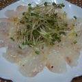 mokomokomo's cooksnap of when they made ヒラメのカルパッチョ.