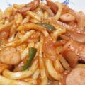 stella622's cooksnap of when they made ☆時短☆うどんでナポリタン.