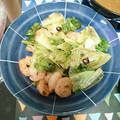 はらだぺこちゃん's cooksnap of when they made 海老とレタスの塩にんにく炒め.
