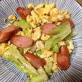 cocoron734's cooksnap of when they made キャベツ・卵・ウインナー炒めてみました♪.