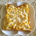 梨パフェ♪'s cooksnap of when they made さくっとコーンマヨトースト(*^^*)♪.