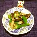 くまッチ's cooksnap of when they made ヒラタケとオクラの梅おかか和え♡.