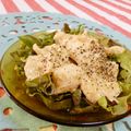 赤い電話's cooksnap of when they made 鶏胸肉のとぅるるぅ～ん♪オイマヨ和え☆.