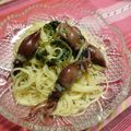 ぼのつま's cooksnap of when they made ホタルイカと葉山葵醤油漬けの冷製パスタ.