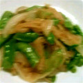 ともちゃっ's cooksnap of when they made きぬさやと玉ねぎのさっと炒め.