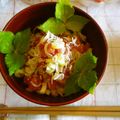 violets's cooksnap of when they made マグロのたたき丼.