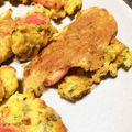 nkkto's cooksnap of when they made かにかまと青のりのピカタ.