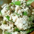くらり子's cooksnap of when they made 5分で美味しい♡アスパラと昆布の白和え.