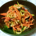takuママ0328's cooksnap of when they made 節約つまみ♬残りキムチでオイキムチ風漬物.