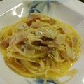 rencon03's cooksnap of when they made カルボナーラ。生クリーム要らない。.