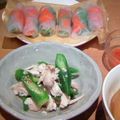 akamatka's cooksnap of when they made 美味☆おくらと鶏肉のネギ塩和え.