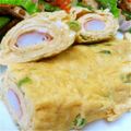 なかたんた's cooksnap of when they made カニカマ、ネギ入りだし巻き卵焼き.