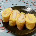 赤い電話's cooksnap of when they made ハムチーズ厚焼きたまご♫.