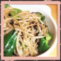 MIKIvMIKI's cooksnap of when they made もやしとピーマンの塩コンブ炒め.