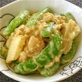 チェビス's cooksnap of when they made スナップえんどう海老☆オイマヨごまサラダ.