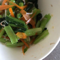 アヅミン's cooksnap of when they made ささっともう一品、小松菜の和え物。.