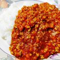 ひみつのぐみちょ's cooksnap of when they made トマトたっぷり♪簡単★夏色キーマカレー.