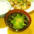 オレンジアームズ's cooksnap of when they made めかぶと海苔のお味噌汁.