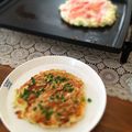 まっきぃchan's cooksnap of when they made 米粉でお好み焼き（卵・小麦アレルギーでも.
