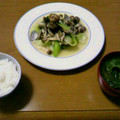 アントシアン's cooksnap of when they made アサリと青梗菜とシメジのバター炒め.