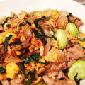 catbear's cooksnap of when they made 空豆と新玉ねぎの豚玉炒め.