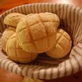 サンタムーミン's cooksnap of when they made レンジで発酵♪メロンパン.