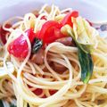 あたむ❤189's cooksnap of when they made レタス＆トマトスパゲティ.
