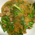 liutan's cooksnap of when they made 牛肉とにらとはるさめの炒め物.