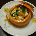 ぴょんきちぴょんこ's cooksnap of when they made まるごと柿と☆ほうれん草の白和え.