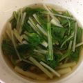 きよやよ's cooksnap of when they made [簡単]水菜の和風生姜スープ.