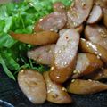 uri2215's cooksnap of when they made ピリ辛ウインナー焼き☆ごま七味だれ.